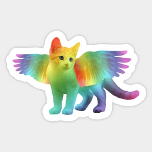 The Mythical Fairy Cat Sticker